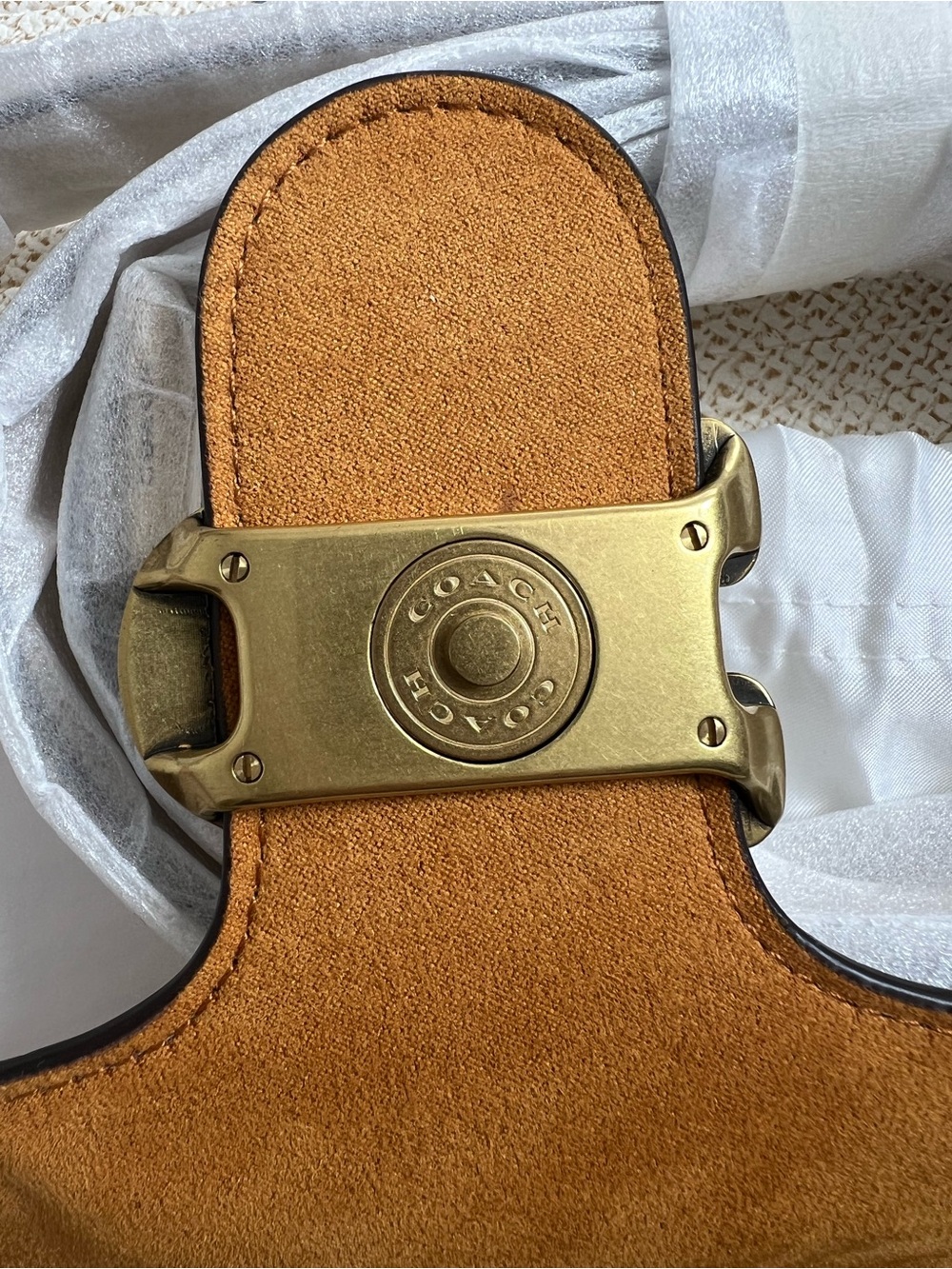 NWT COACH Leather TABBY 26 SHOULDER BAG IN CHALK - Picture 7 of 13